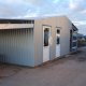 Hanging the doors & flashing them in while sheeting on the front end at Kings Lynn Speedway "STARS" NORFOLK ARENA
