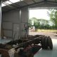 Internal View looking out. Steel Garage Workshop Shed