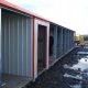 The central bay and the seven custom designed for speedway bays of the pit's area at Redcar Speedway "BEARS" ARENA CLEVELAND